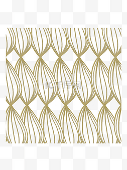 手绘线条金色树叶植物纹理底纹设