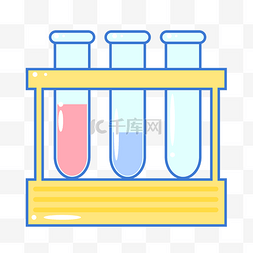 科医疗图片_卡通医疗试管插画