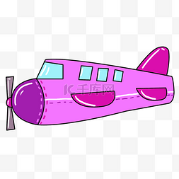 飞机货机图片_紫色美丽的货机插图