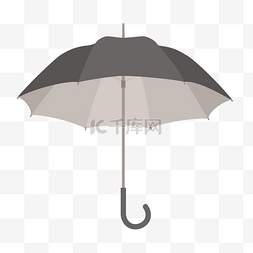 卡通雨伞图案图片_黑色雨伞造型元素