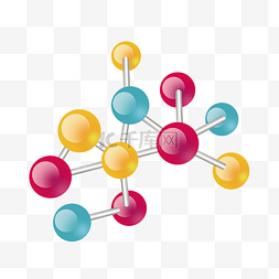 化学试验图片_化学彩色生物链插画