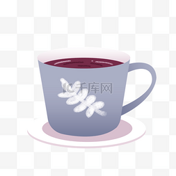 手绘茶杯卡通图片_手绘卡通咖啡杯杯子茶杯