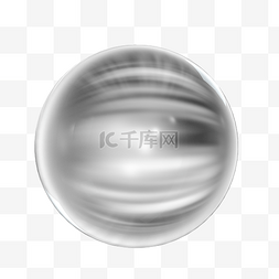 平面质感图片_C4D玻璃质感立体圆球
