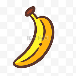 成熟香蕉站立