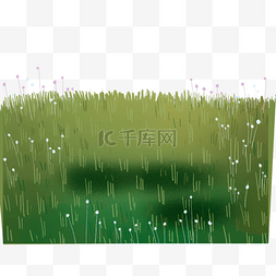 绿色创意春季草地元素