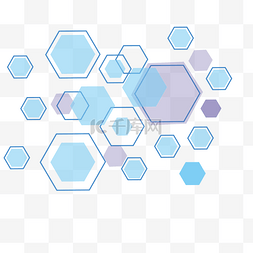 科技装饰图片_科技装饰图案几何体