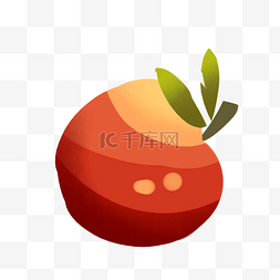 成熟的红苹果图片_倒下的简洁小红苹果