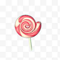 花朵时尚花纹图片_红色的棒棒糖免抠图