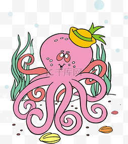 儿童节可爱小章鱼