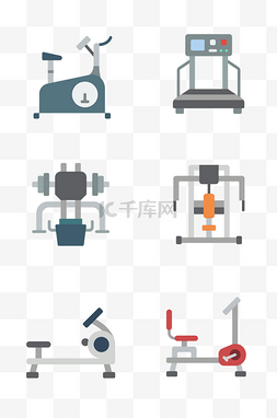 健身房健身器材图片_健身房器材相关图标