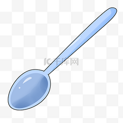 聚乙烯塑料安瓿瓶图片_精美的卡通蓝色勺子