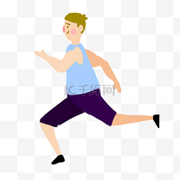 上身运动图片_跑步锻炼身体的男人