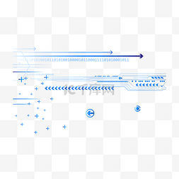 科技渐变箭头图片_蓝色科技箭头蓝色渐变效果