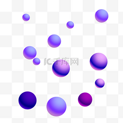 618大促紫色图片_618多边形混合元素c4d可编辑球