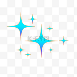 星空流程图图片_蓝色闪耀星星