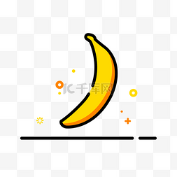 mbe水果图标图片_香蕉MBE风格图标