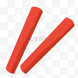 筷子创意图片_红色创意筷子元素