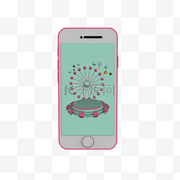 手机屏保界面ui图片_手机模型免抠素材