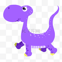  紫色恐龙装 