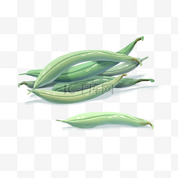 豆子蔬菜图片_翠绿色的蔬菜类豆角