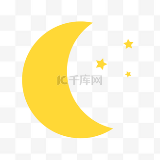卡通免抠图素材月牙个人vip和企业vip免费下载免抠元素矢量躺在月亮上