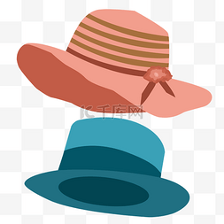 帽子创意图片_卡通遮阳帽手绘帽子