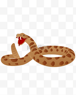 小动物图案图片_矢量手绘卡通动物蛇