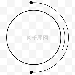 商务简洁风图片_圆形简约线条装饰