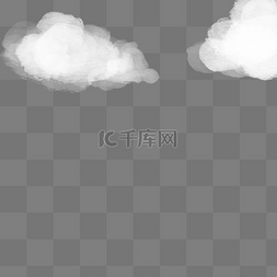 白云飘飘图片_卡通手绘白云飘飘