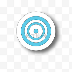 蓝色圆点渐变图片_蓝色圆环目标靶心元素