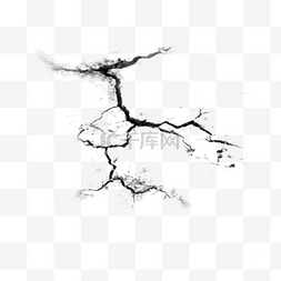 手绘裂缝图片_土地表层的不规则裂痕