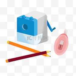 儿童学生用品图片_文具组合铅笔卷笔刀