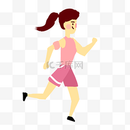跑步健身的女孩图片_跑步健身运动的女孩