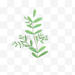 绿色植物底纹图片_小清新绿色植物免扣素材