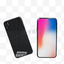 iphone12x图片_3D黑色手机