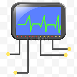 医疗服务指示标识图片_医疗设备心电图 