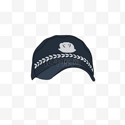 警察警帽单元件PNG图
