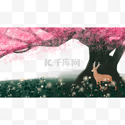 樱花广告设计图片_粉色樱花梦幻边框