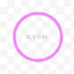小圆圈边框素材图片_手绘紫色霓虹灯线条边框