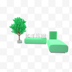 家居生活装饰图片_绿色家装沙发装饰