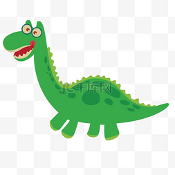 绿色卡通恐龙图片_可爱恐龙绿色恐龙