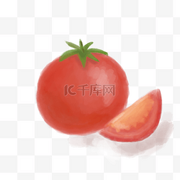 红色的西红柿插画