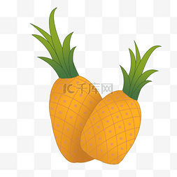 果实水果菠萝插画