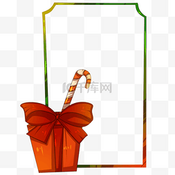 绿色的圣诞礼盒图片_圣诞节绿色的边框