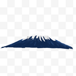 日本元素图片_手绘旅游日本富士山风景