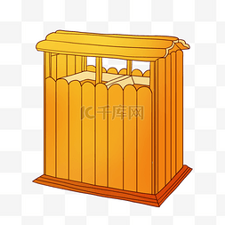 橘黄色环保垃圾桶