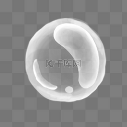 透明白色圆球图片_白色圆形气泡元素