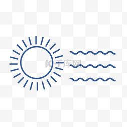 太阳图标图片_简笔画温度天气变化
