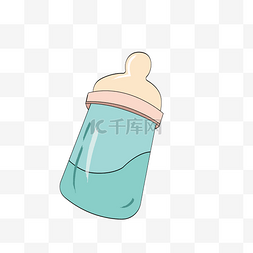 矢量图小孩的奶瓶