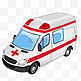 医用救护车插画素材